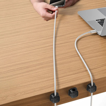 Baseus Lite Magnetic Cable Organizer, Set of 3 Pieces, White B01331106211-00