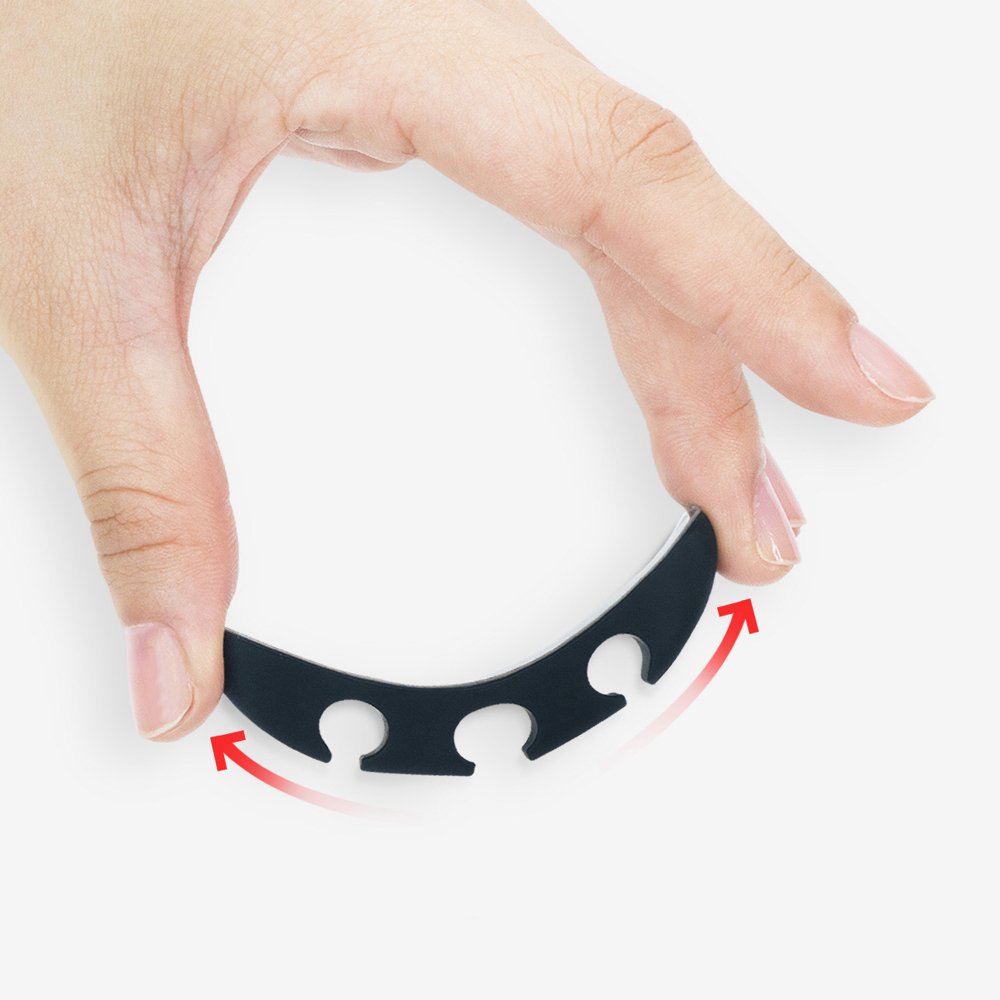 Organizator Kabli Ringke, Zestaw 4 sztuki, Czarny