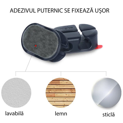 Organizator kabli Ringke, zestaw 6 sztuk, czarny