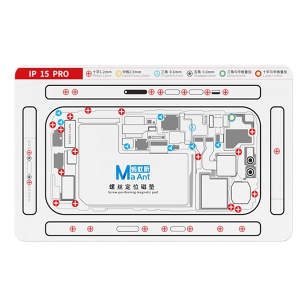 Magnetyczna podkładka na śruby MaAnt do Apple iPhone 15 Pro / 15 Pro Max