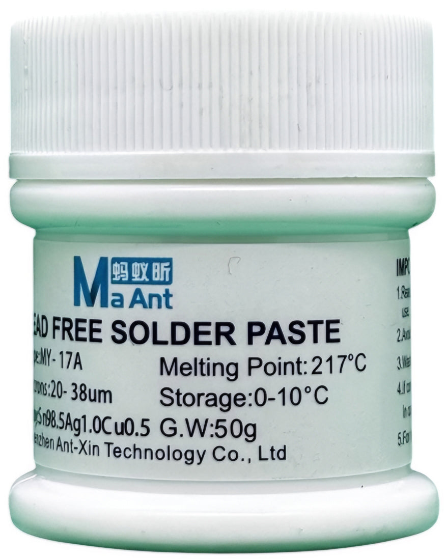 MaAnt MY-17A Solder Paste, 50g, Melting Point 217 Degrees