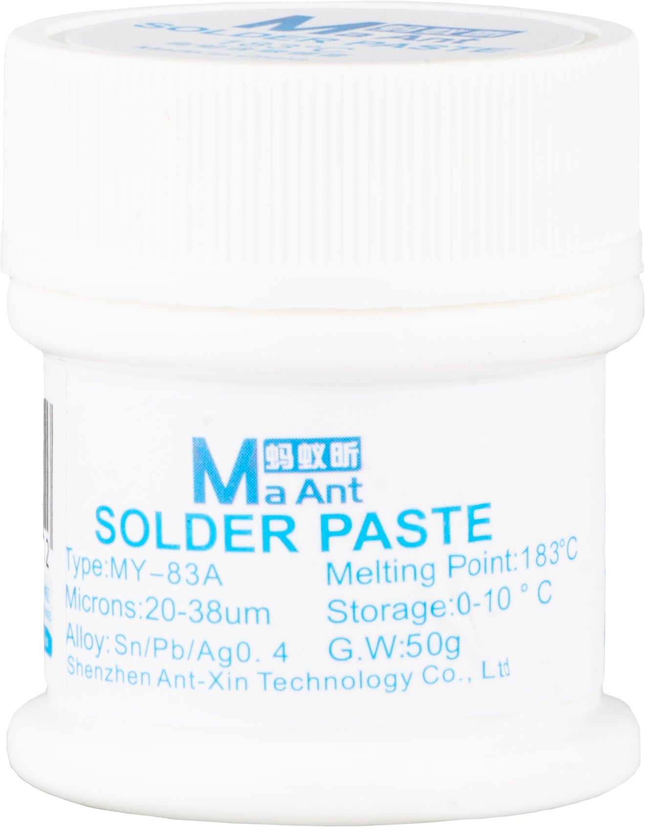 MaAnt MY-83A Solder Paste, 50g, Melting Point 183 Degrees