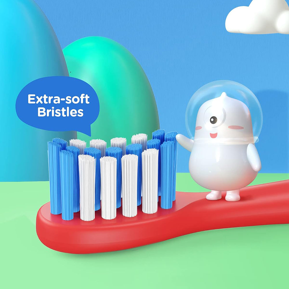 Szczoteczka do zębów elektryczna Bitvae BVK7S Kids, Niebiesko-Czerwona