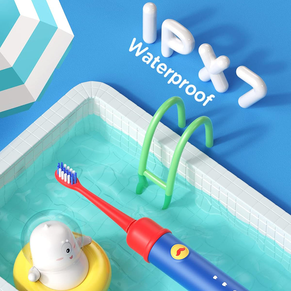 Szczoteczka do zębów elektryczna Bitvae BVK7S Kids, Niebiesko-Czerwona