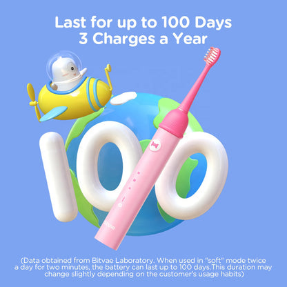 Elektryczna szczoteczka do zębów Bitvae BVK7S Kids, Różowa