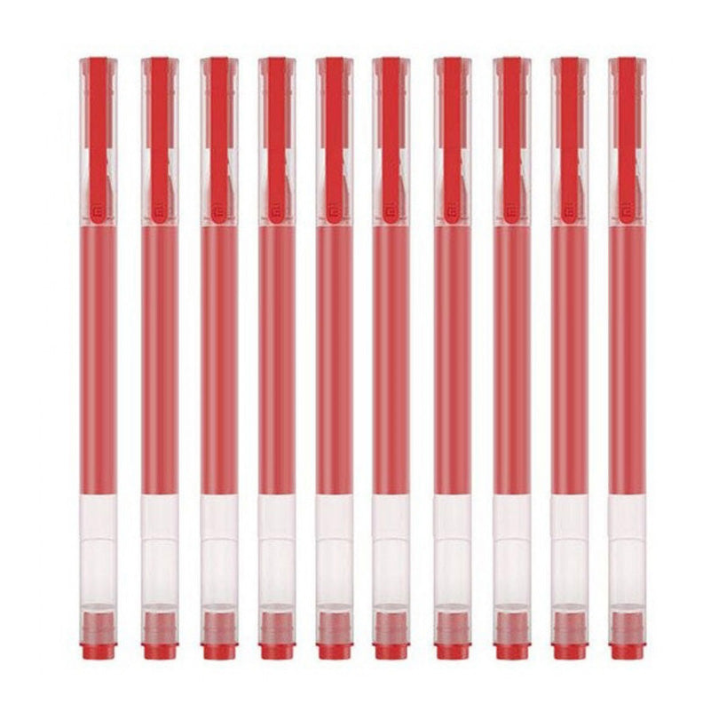 Długopis Xiaomi, Czerwony Żel, 0.5mm, Zestaw 10 sztuk BHR8863GL