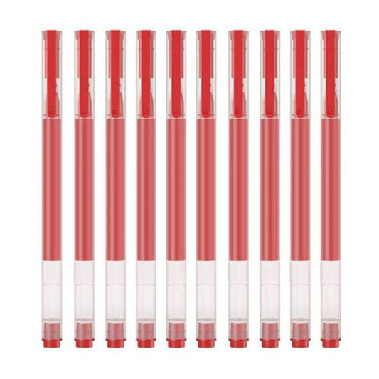 Długopis Xiaomi, Czerwony Żel, 0.5mm, Zestaw 10 sztuk BHR8863GL