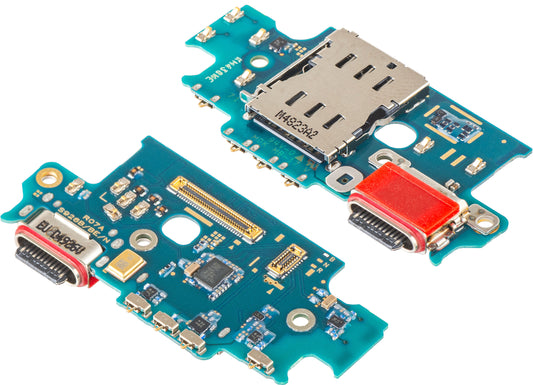 Płyta z Złączem Ładowania - Mikrofon - Moduł Czytnika SIM Samsung Galaxy S24+ S926, Service Pack GH96-16542A