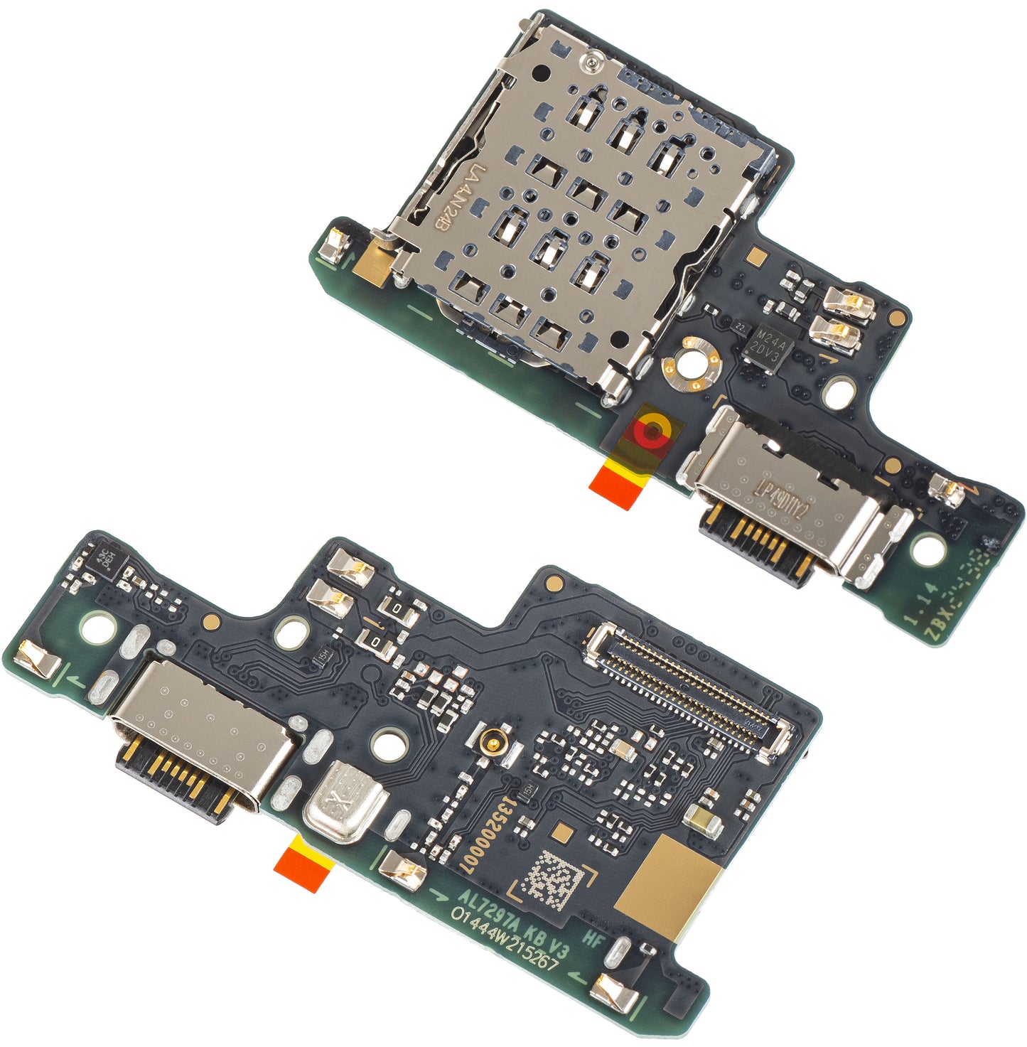 Płyta z Złączem Ładowania - Mikrofon - Moduł Czytnika SIM Xiaomi Redmi Note 14 4G, Service Pack 5600020000700
