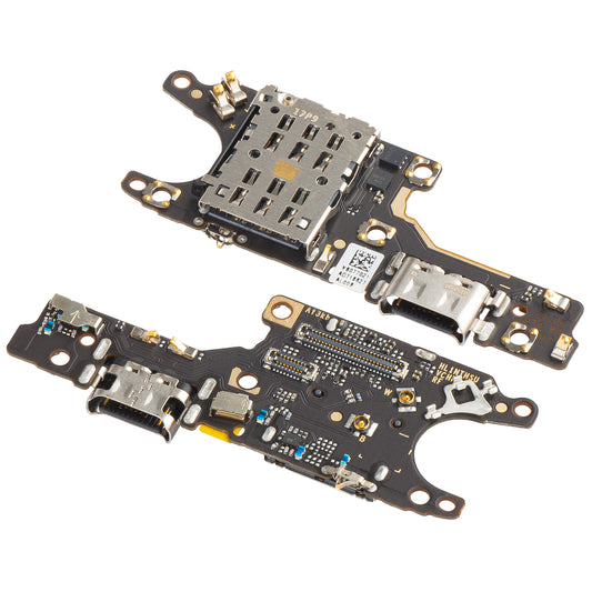 Płyta z złączem ładowania - mikrofon - moduł czytnika SIM Huawei nova 9, wymiana