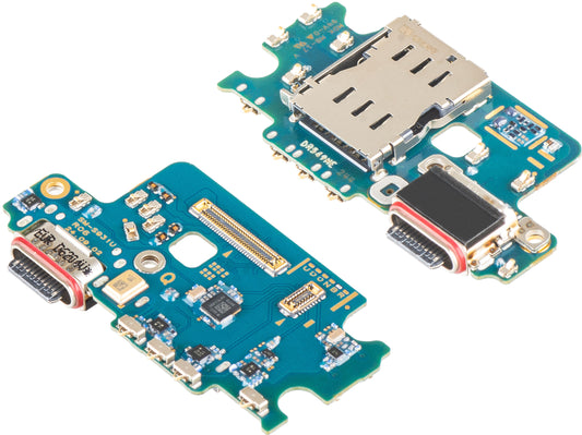 Płyta z Złączem Ładowania - Mikrofon - Moduł Czytnika SIM Samsung Galaxy S25 S931, Service Pack GH96-18238A