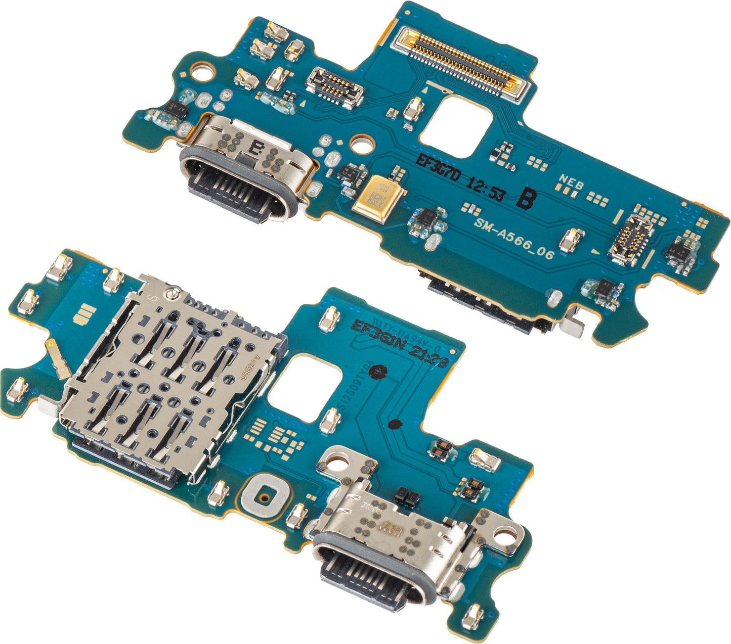 Płyta z Złączem Ładowania - Mikrofon - Moduł Czytnika SIM Samsung Galaxy A56 A566, Service Pack GH96-19091A
