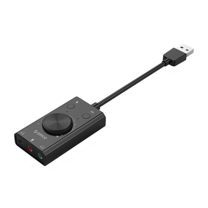 Karta dźwiękowa USB Orico SC2, 3 x Jack 3.5mm, Czarna