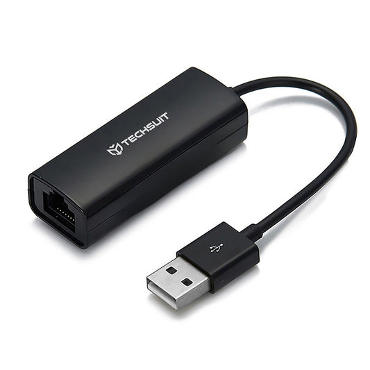 Karta Sieciowa Techsuit AC19, RJ45, USB, Czarna