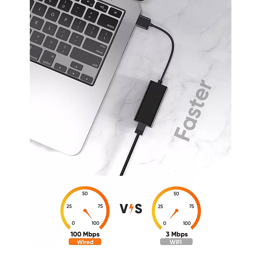 Karta Sieciowa Techsuit AC19, RJ45, USB, Czarna