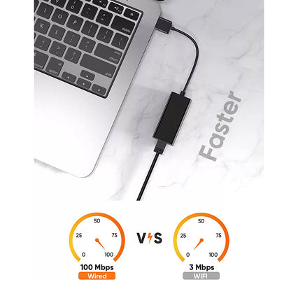 Karta Sieciowa Techsuit AC19, RJ45, USB, Czarna