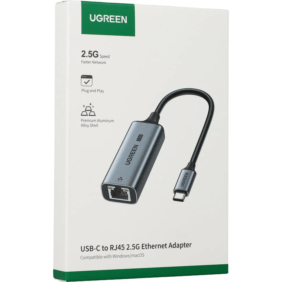 Karta Sieciowa UGREEN CM648, RJ45, USB, Szara