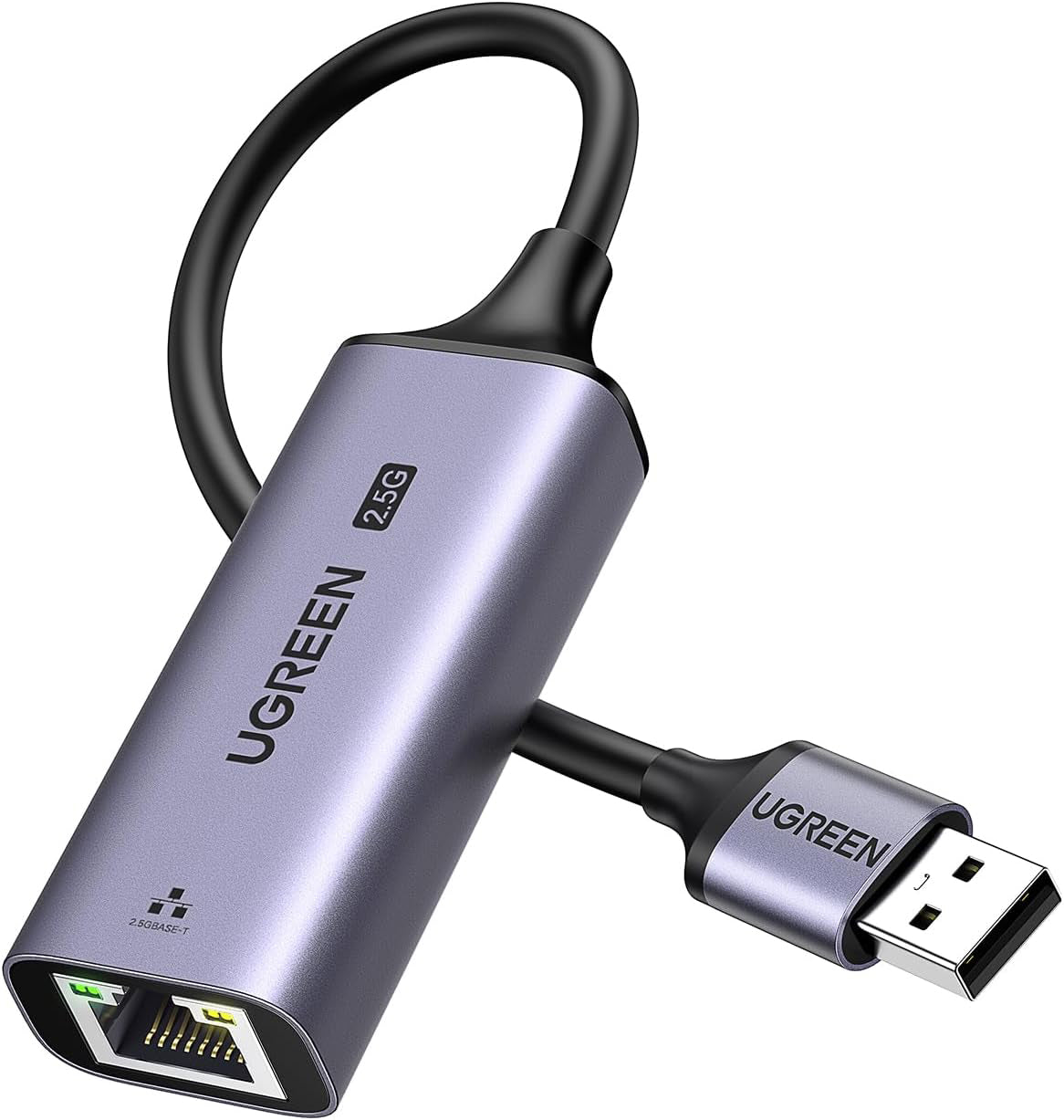 Karta Sieciowa UGREEN CM648, RJ45, USB, Szara