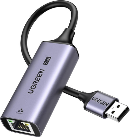 Karta Sieciowa UGREEN CM648, RJ45, USB, Szara