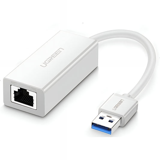 Karta sieciowa UGREEN CR111, RJ45, USB 3.0, Biała