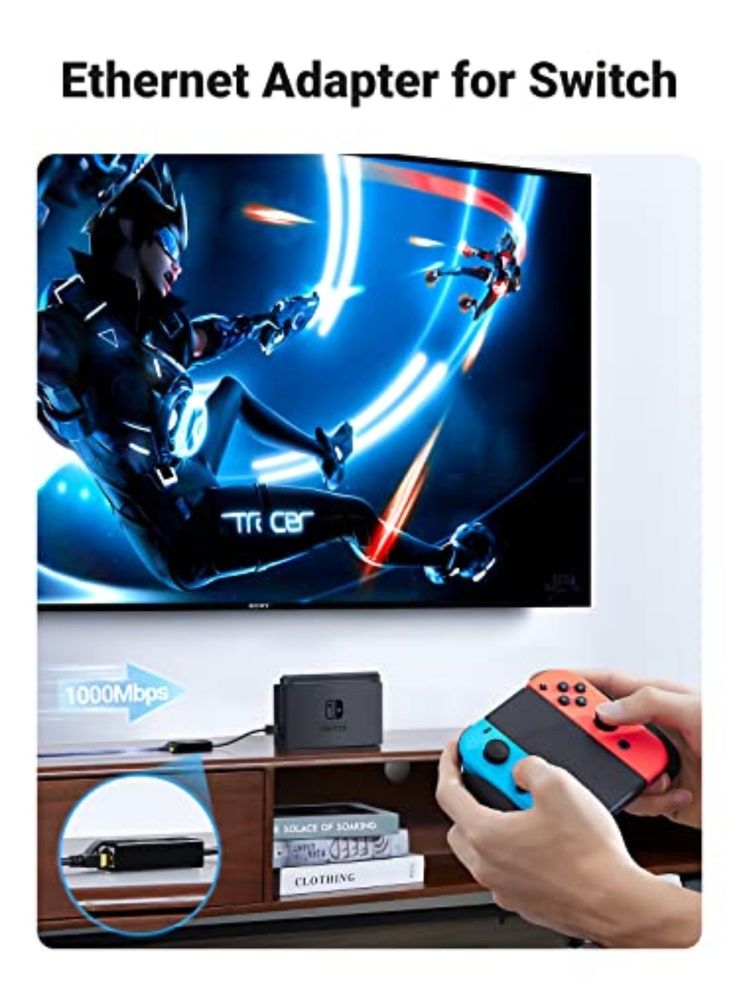 Karta sieciowa UGREEN CR111, RJ45, USB 3.0, Biała