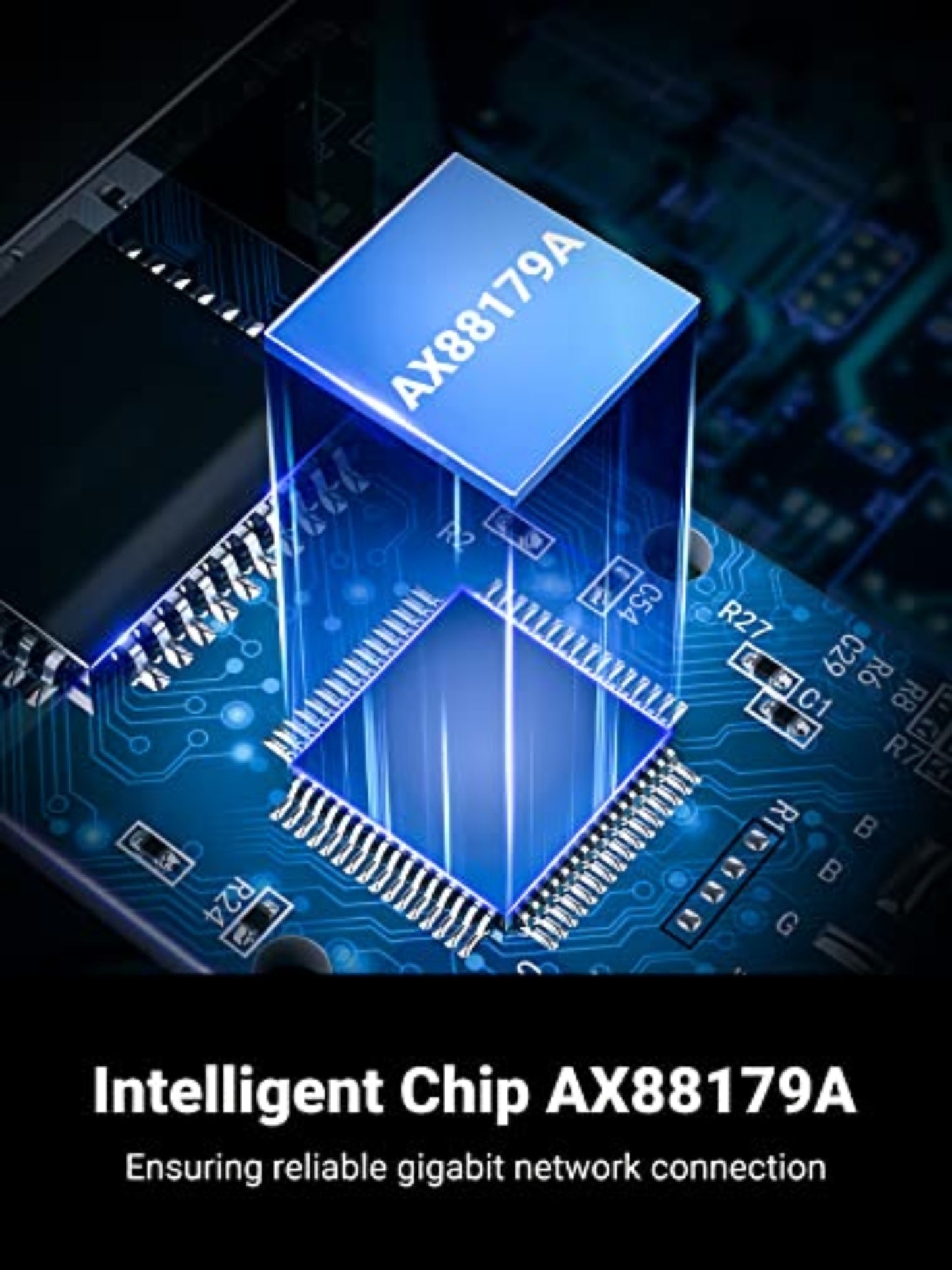 Karta sieciowa UGREEN CR111, RJ45, USB 3.0, Biała