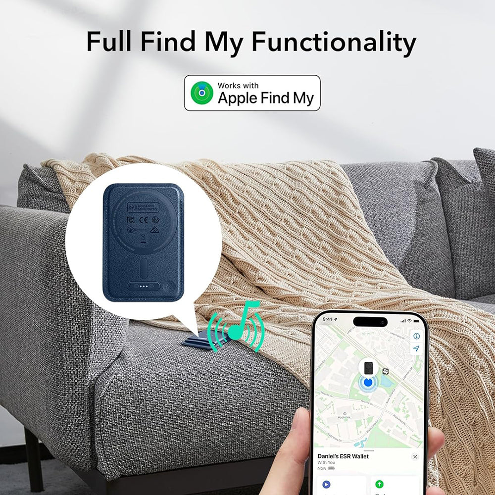 Portfel Magsafe, ESR, Classic Geo, Granatowy