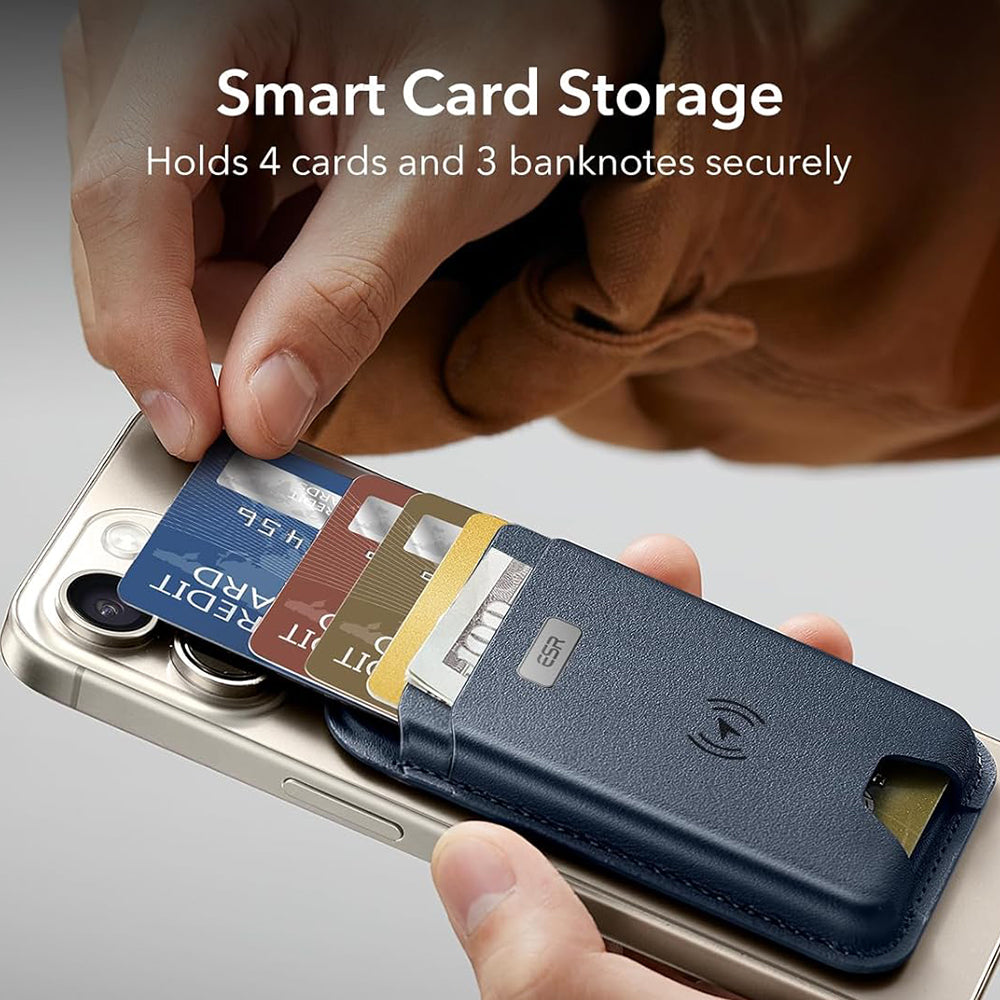 Portfel Magsafe, ESR, Classic Geo, Granatowy