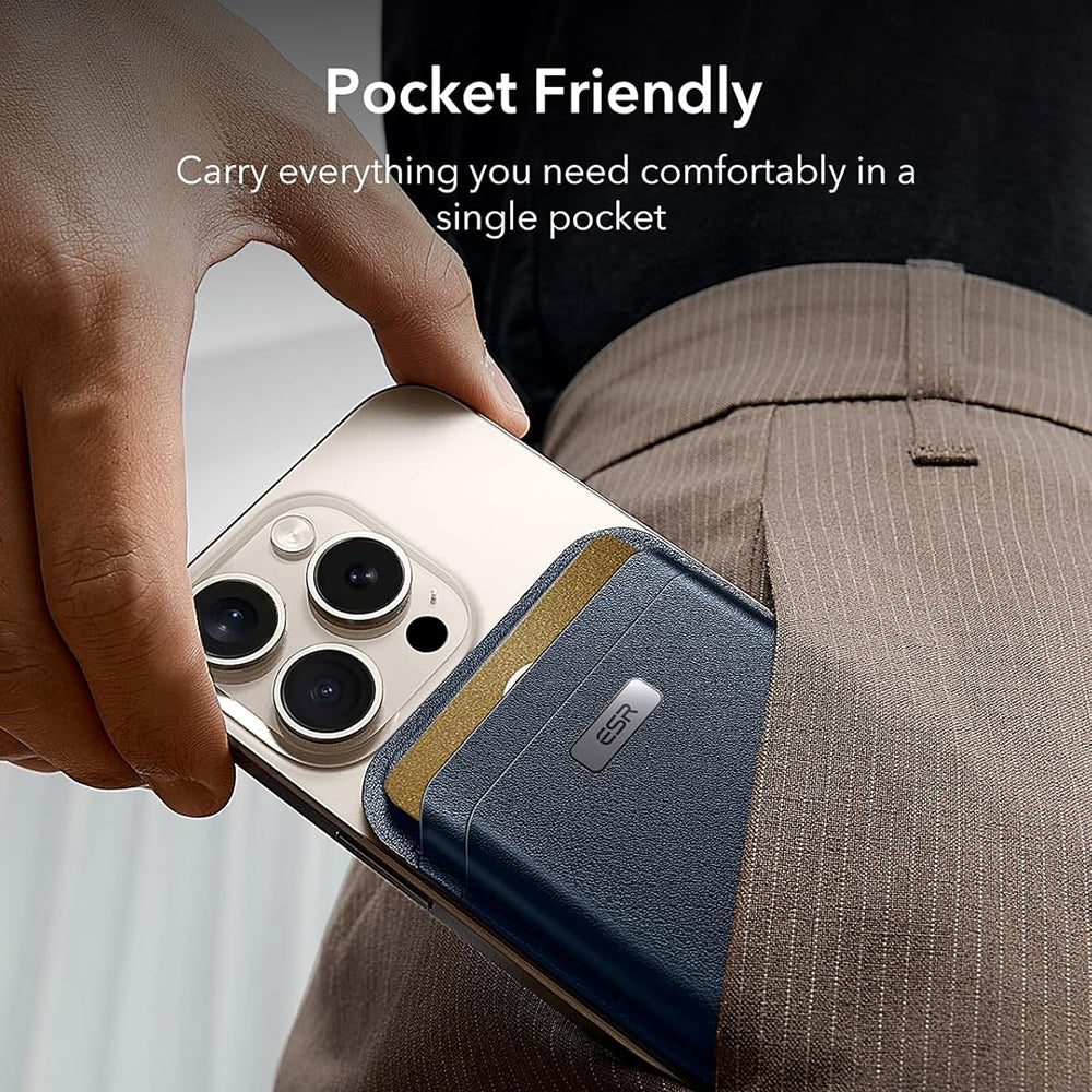 Portfel Magsafe, ESR, Classic Geo, Granatowy