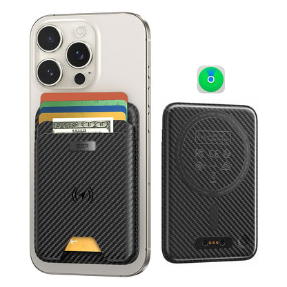 Portfel Magsafe, ESR, Classic Geo Carbon, Czarny