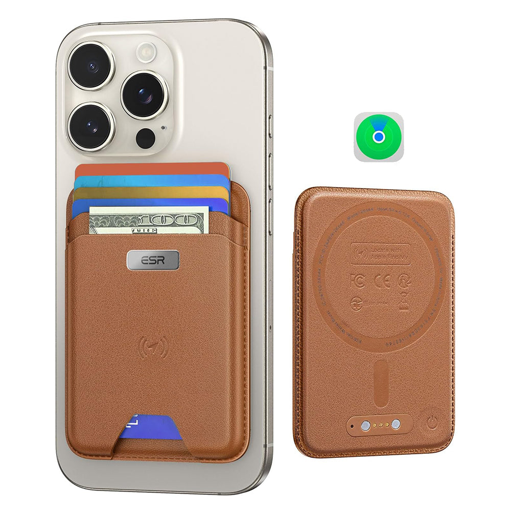 Portfel Magsafe, ESR, Classic Geo, Brązowy