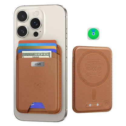 Portfel Magsafe, ESR, Classic Geo, Brązowy