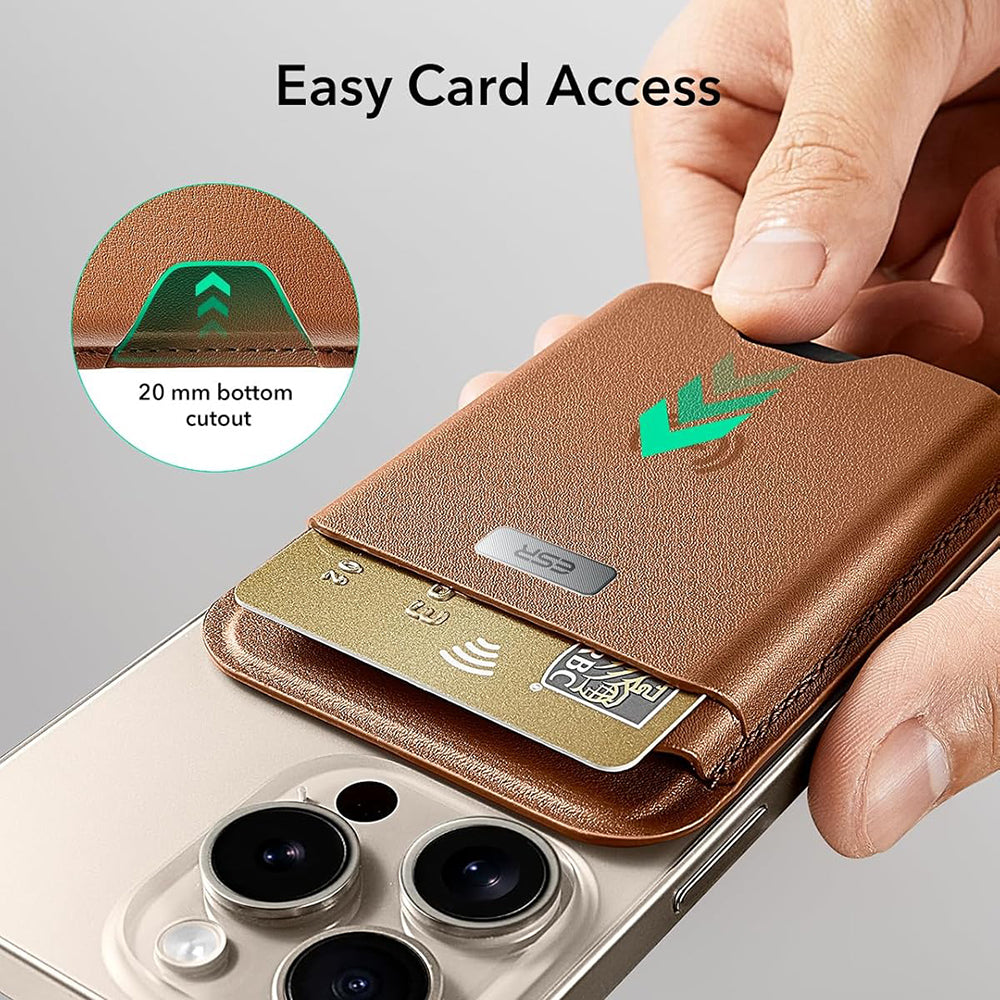 Portfel Magsafe, ESR, Classic Geo, Brązowy