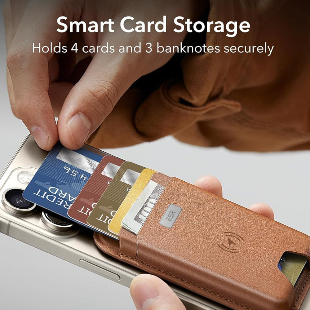 Portfel Magsafe, ESR, Classic Geo, Brązowy