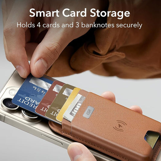 Portfel Magsafe, ESR, Classic Geo, Brązowy