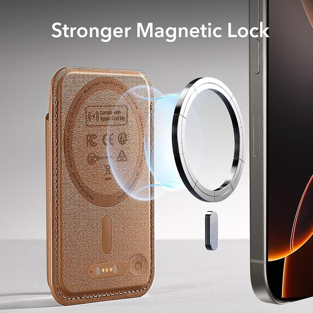 Portfel Magsafe, ESR, Classic Geo, Brązowy