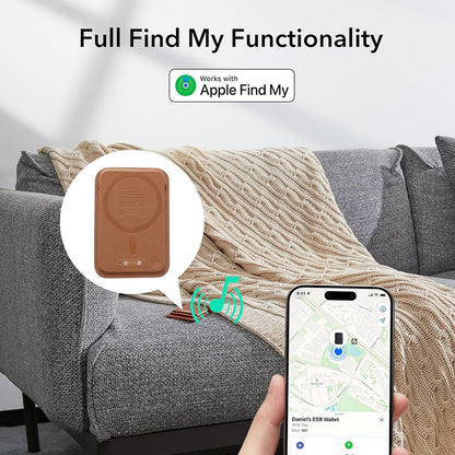 Portfel Magsafe, ESR, Classic Geo, Brązowy