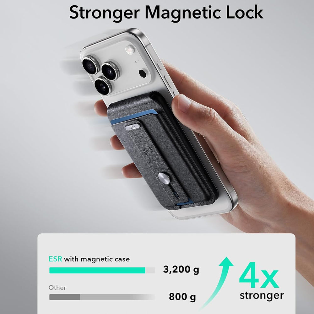 MagSafe Wallet, ESR, Find My Wallet, Black