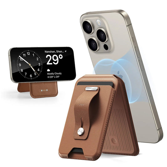 Portfel MagSafe, ESR, Findy my Wallet, Brązowy