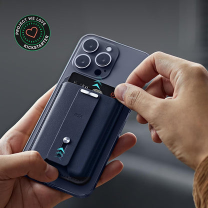 Portfel Magsafe, ESR, Find my Wallet, Granatowy