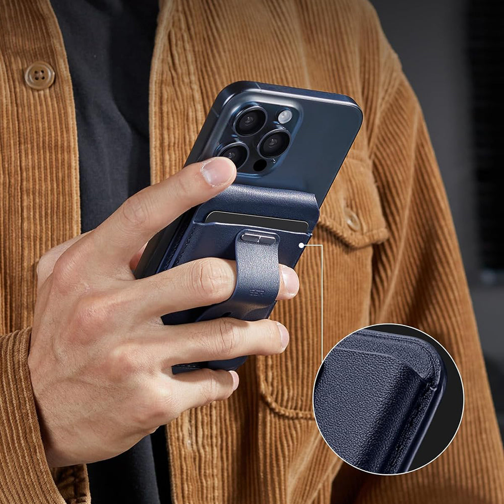 Portfel Magsafe, ESR, Find my Wallet, Granatowy