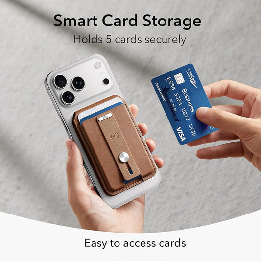 Portfel MagSafe, ESR, Findy my Wallet 5C, Brązowy