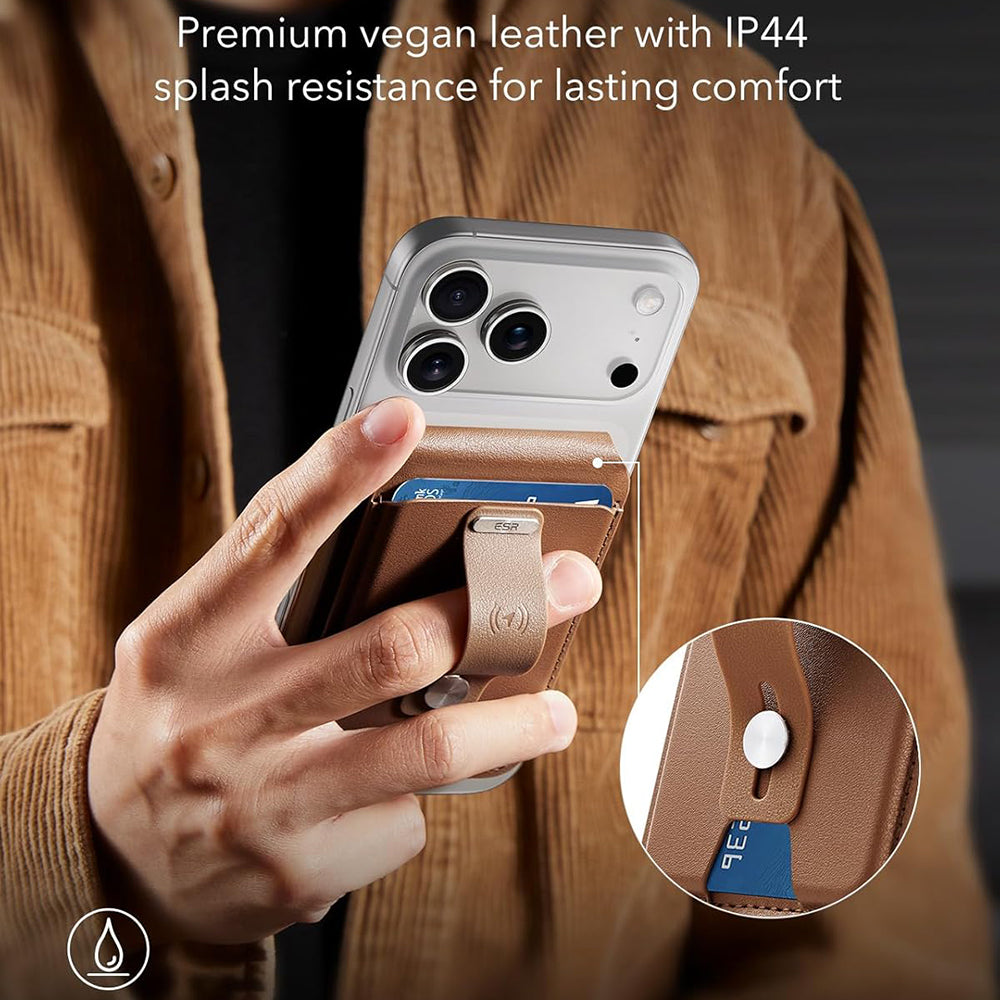 Portfel MagSafe, ESR, Findy my Wallet 5C, Brązowy