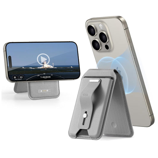 Portfel Magsafe, ESR, Find my Wallet, Szary