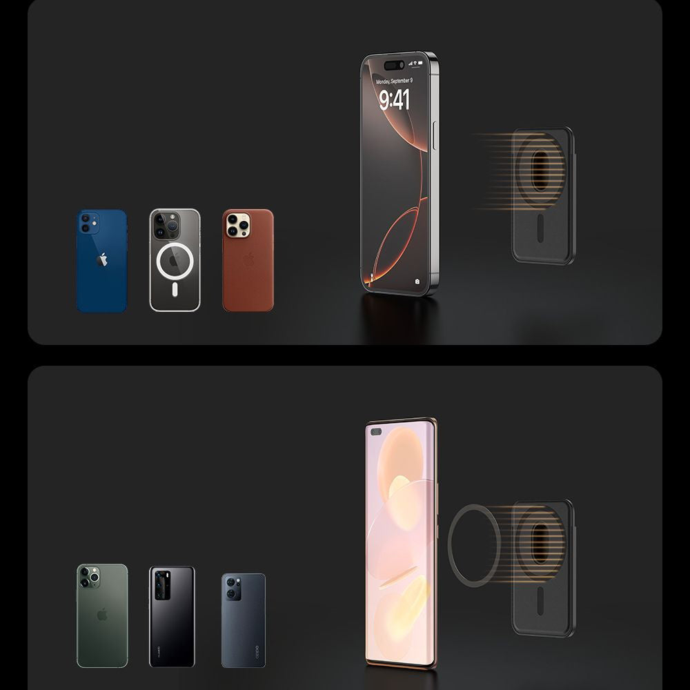 Portfel MagSafe, McDodo, WH-7920 Napa, Czarny