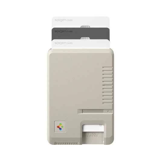 Portfel MagSafe, Spigen, Classic LS, Beżowy AFA10949