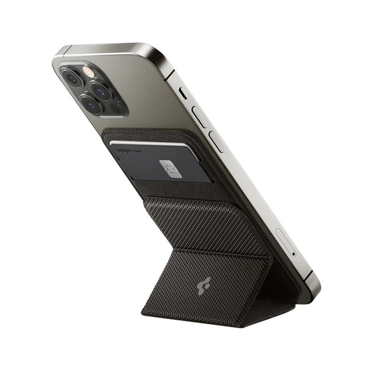Portfel MagSafe, Spigen, MagFit Smart Fold, Szary AMP02766