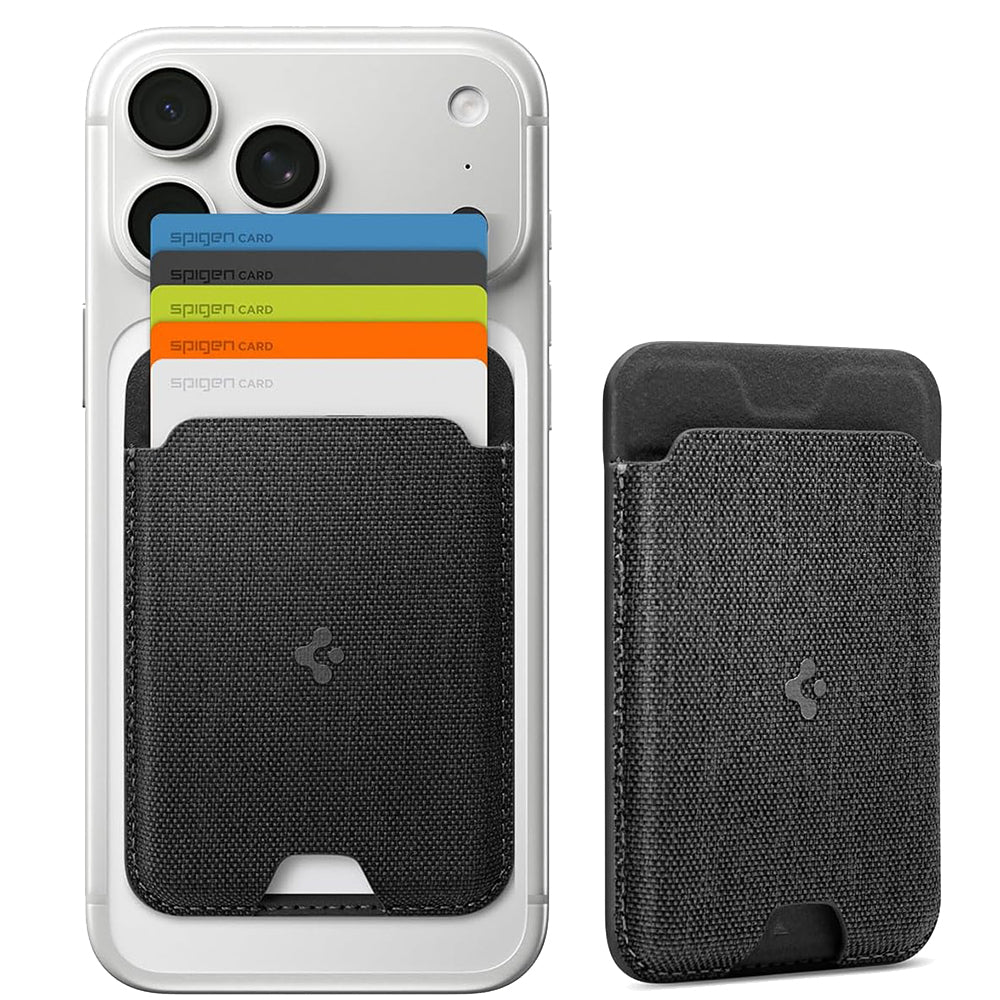 Portfel MagSafe, Spigen, MagFit Urban Fit, Czarny AFA11335
