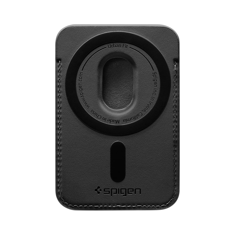 Portfel MagSafe, Spigen, MagFit Urban Fit, Czarny AFA11335