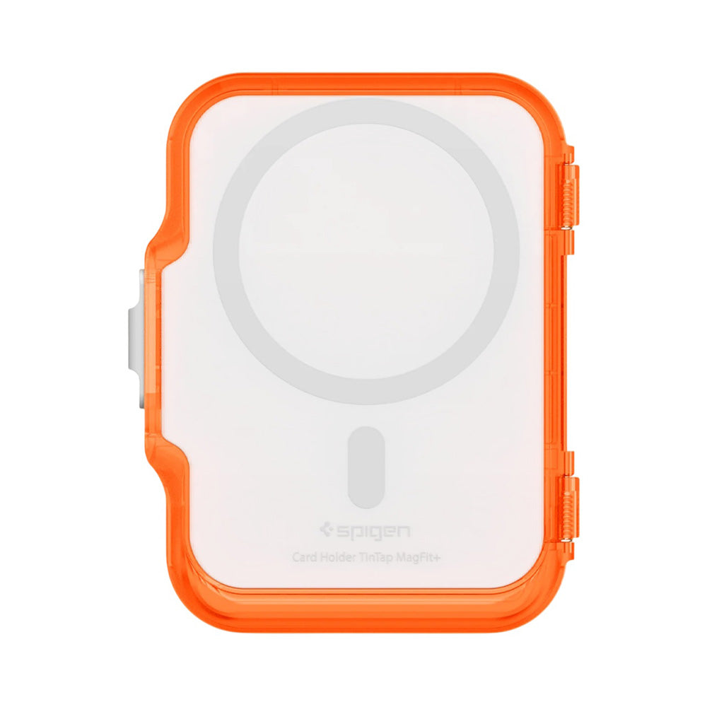 Portfel MagSafe, Spigen, TinTap MagFit+, Satynowy Pomarańczowy AFA11381